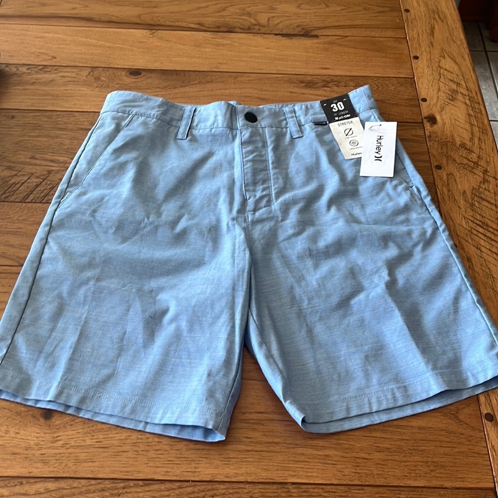 Hurley Light Blue Shorts. NWT